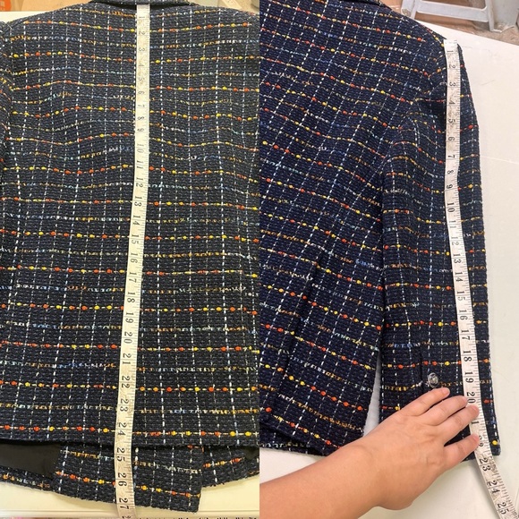 Veronica Beard Rumer Dickey Jacket Multicolor Tweed Blazer - Picture 11 of 11